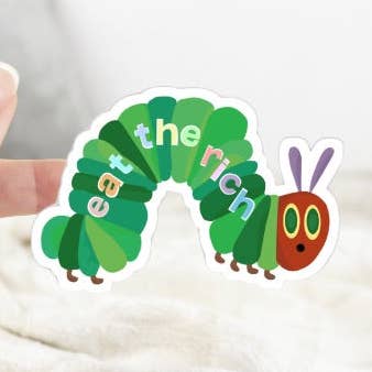 Pegatina Eat the Rich para venta al por mayor de Ace the Pitmatian Co