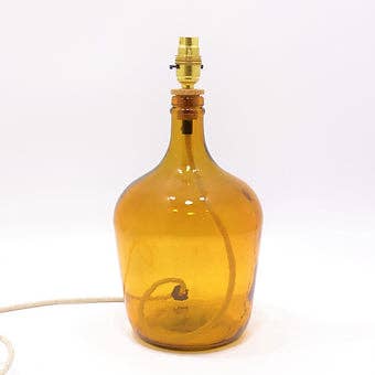 Jarapa - Wholesale Accent/Desk Lamp - Garrafa Recycled Glass Demijohn Lamp 36cm12