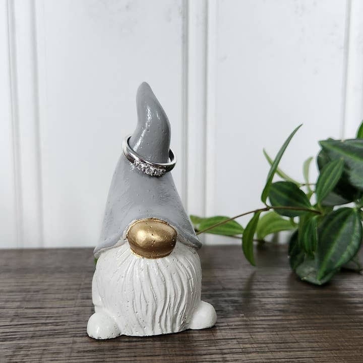 Plant 'er Here - Wholesale Decorative Figurine - Christmas Gnome Ring Holders3
