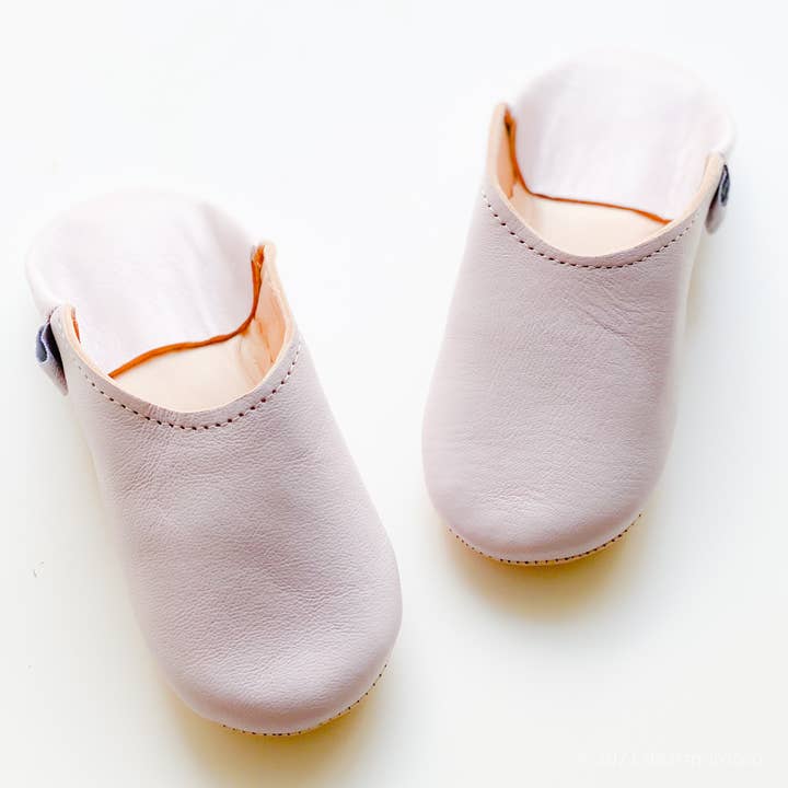 dear Morocco - Wholesale Slippers - Kids - Moroccan leather Slipper Babouche for Kids // Lila9