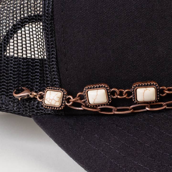 Your Fashion Wholesale - Wholesale Hat Accessory - Women's - Squash Blossom Trucker Hat Chain1