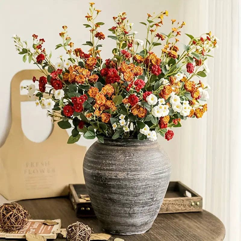 Huis Van Merken – wholesale Konstgjorda blommor – Blandade färger konstgjorda rosor - Realistiska fejkblommor bröllopsdekoration3