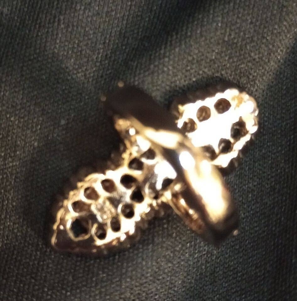 Wilde Aesthetics - Venta al por mayor Anillos grandes/de cóctel - Anillo de diseñador Givenchy Art Nouveau Vintage Cristal5