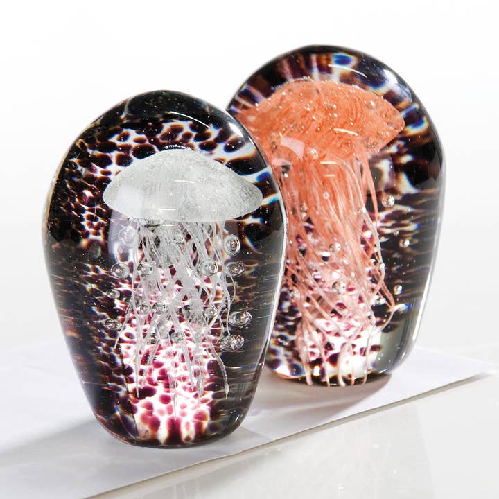 Paperweight “jellyfish” glass VE 4 so for wholesale by Gilde Handwerk Macrander GmbH & Co. KG