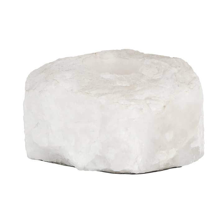 Bougeoir en quartz blanc pour la vente par Blue Ocean Traders