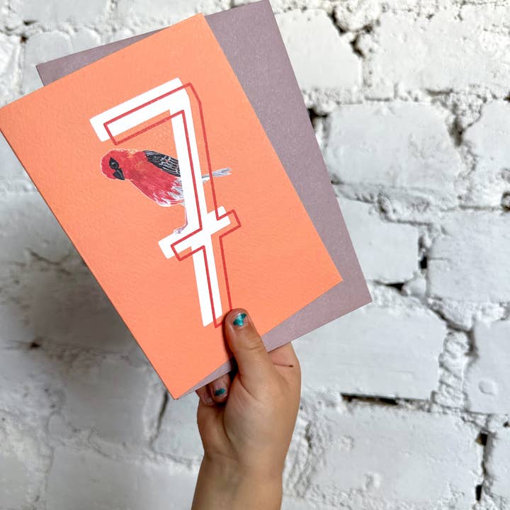 This Thursday – wholesale Birthday card – 7 Madagascan Fody Card1