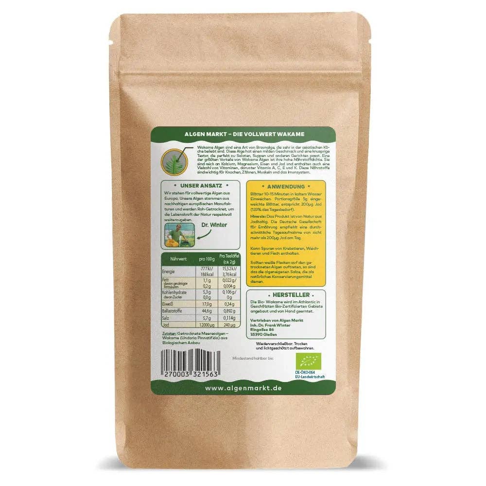 Algen Markt - Wholesale Protein/Superfood Powder - Wakame leaves1