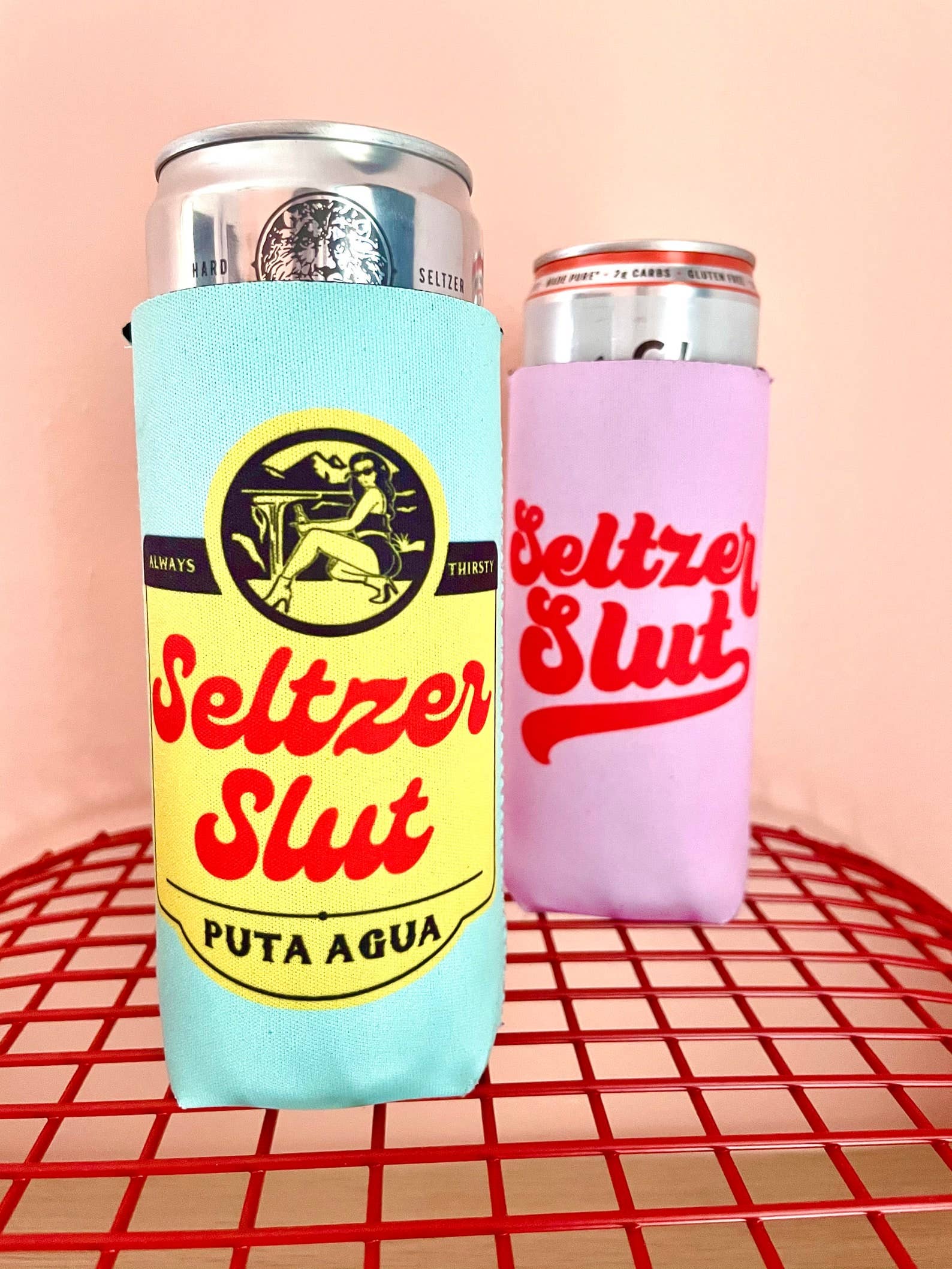Full Send Studio - Vente Housses de boisson - Glacière Seltzer Slut Slim Can | Topo Chico Inspired Can Cozie pour canettes maigres de 12 oz | Ajustement parfait pour les seltzers durs1