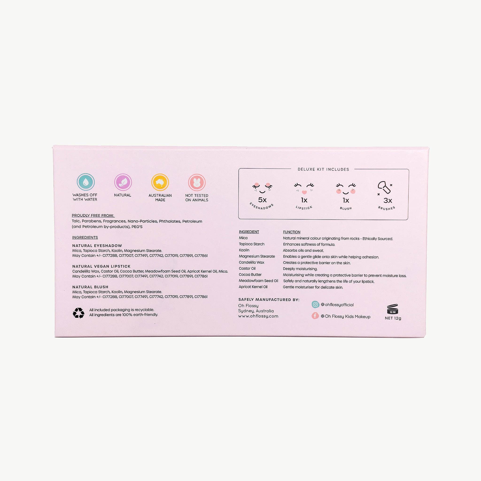 Soft Pink with Sparkles Oh Flossy Deluxe Makeup Set for wholesale on Faire3