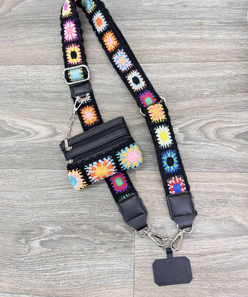 DESHENG ENTERPRISE - Wholesale Bag Strap - Women's -  HANDBAG STRAP WITH ZIPPER POUCH PHONE HOLDER WRISTBAND1