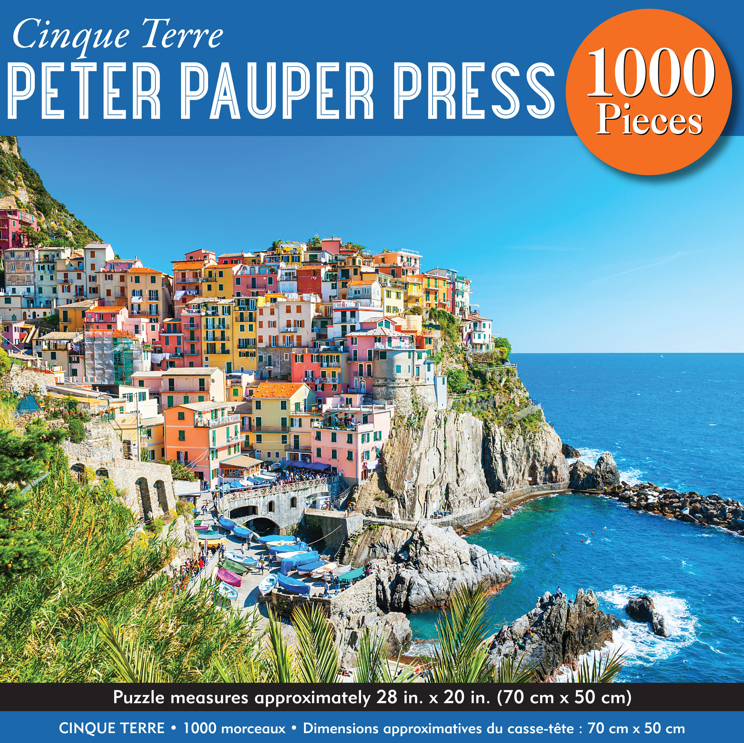 Peter Pauper Press - Wholesale Puzzle - Adult - Cinque Terre 1000 Piece Jigsaw Puzzle0