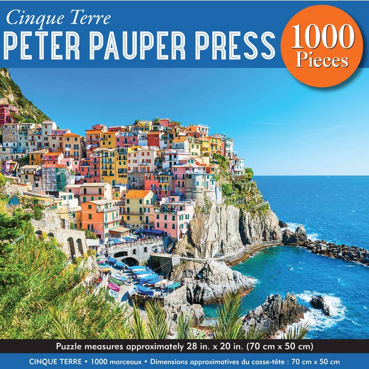 Peter Pauper Press - Wholesale Puzzle - Adult - Cinque Terre 1000 Piece Jigsaw Puzzle
