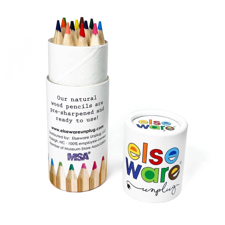 elseware unplug / eco-kids - Wholesale Colored Pencil - Colored Pencils - Tall & Travel Size - 12 Colors2