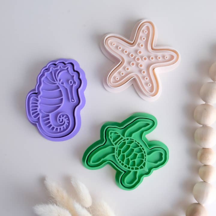 Play Sense - Wholesale DIY Craft Kit - Kids - Eco Playdough Stamp | Turtle