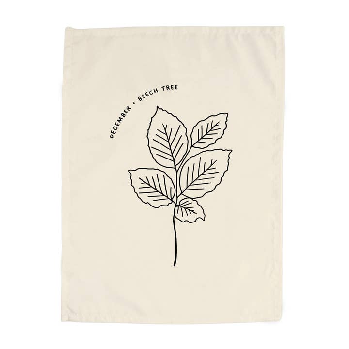 Banner do Mês de Nascimento de Dezembro: Árvore de Faia por atacado de Hunny Prints