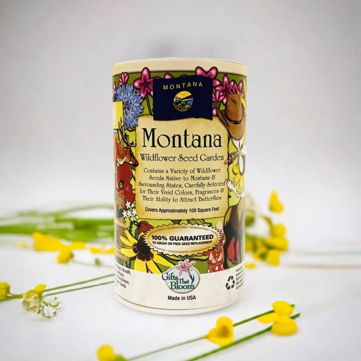 Gifts That Bloom - Wholesale Plant Seeds - Montana Garden Shaker Can