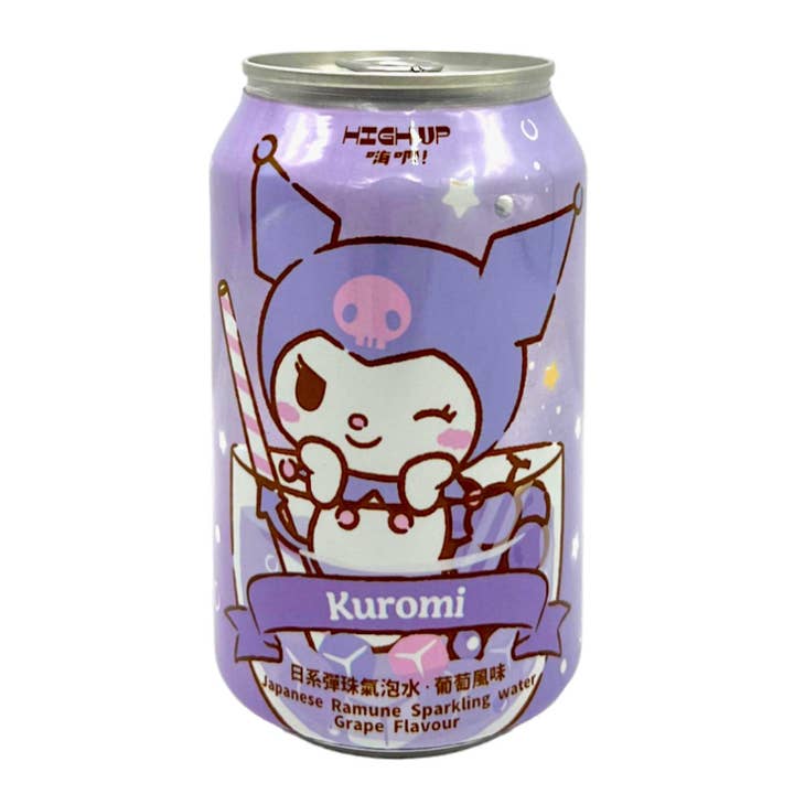 Global Bite Co - Wholesale Sparkling Water - Kuromi Ramune Sparkling Water Grape Flavor 330ml