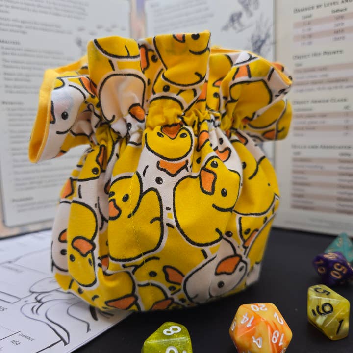 Duck dice bag with compartments for wholesale by Red Dragon Craft