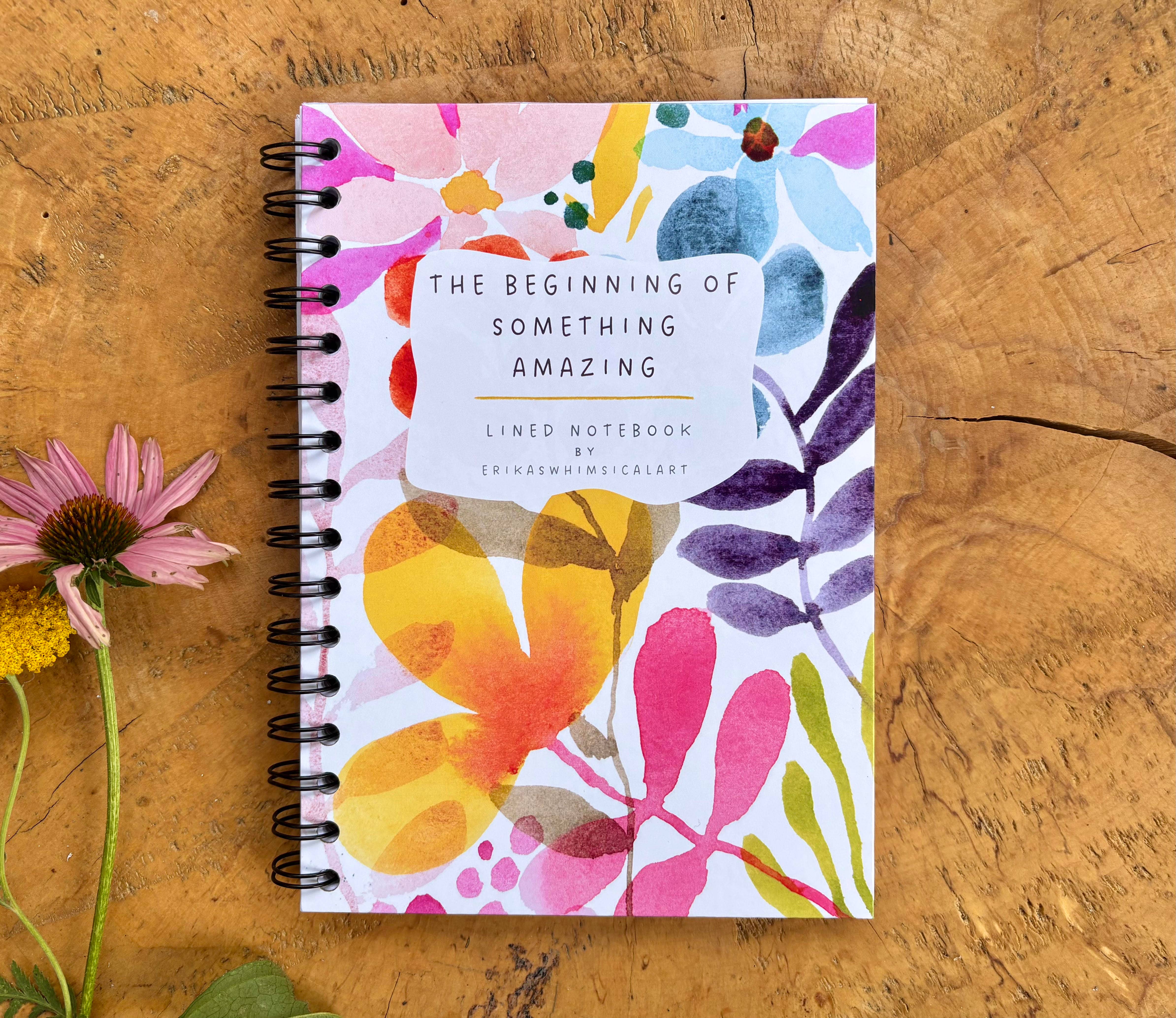 Erika's Whimsical Art – wholesale Notebook – A5 Handmade Illustrated Notebook – Whimsical Lined Journal1