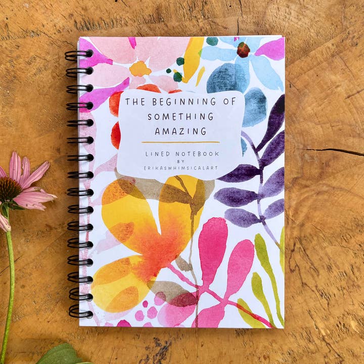 Erika's Whimsical Art – wholesale Notebook – A5 Handmade Illustrated Notebook – Whimsical Lined Journal1