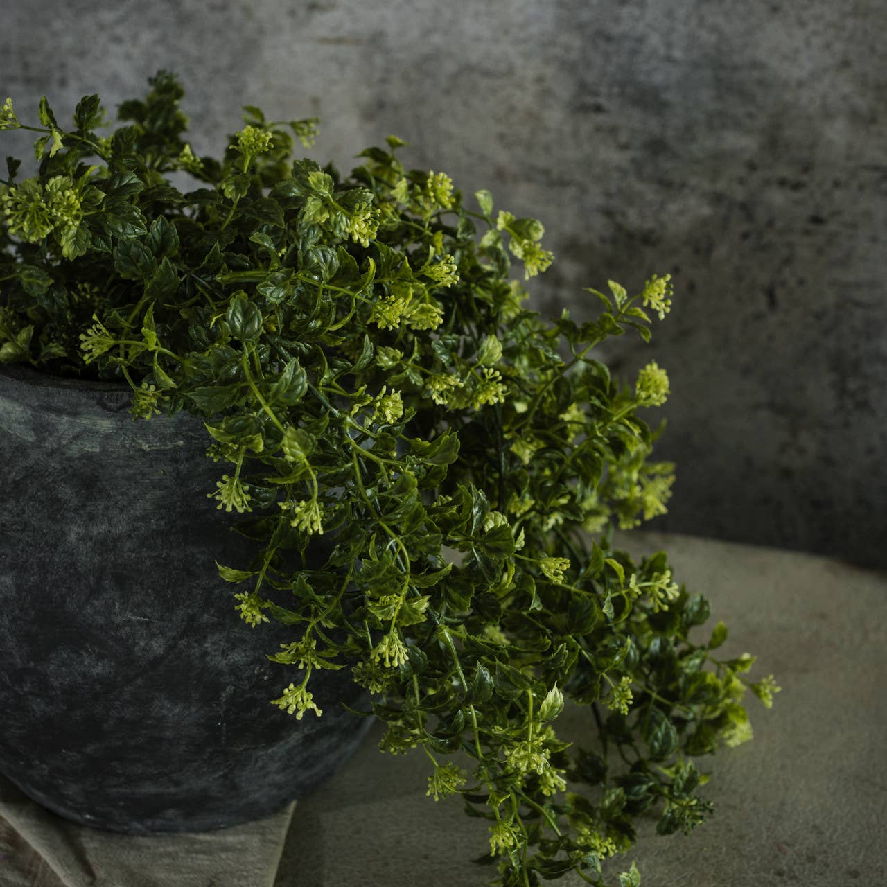 Ragon House - Wholesale Artificial Plant - 32.75" BOXWOOD AND BERRY HANGING BUSH1