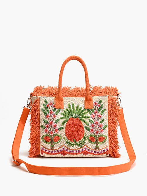 Mini Tote Fringe Fiesta Ananás por atacado de America & Beyond