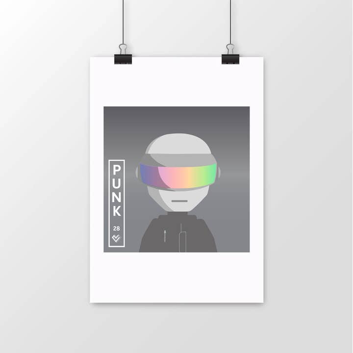 Affiche Collection #28 - Daft Silver pour la vente par MINICRUSH