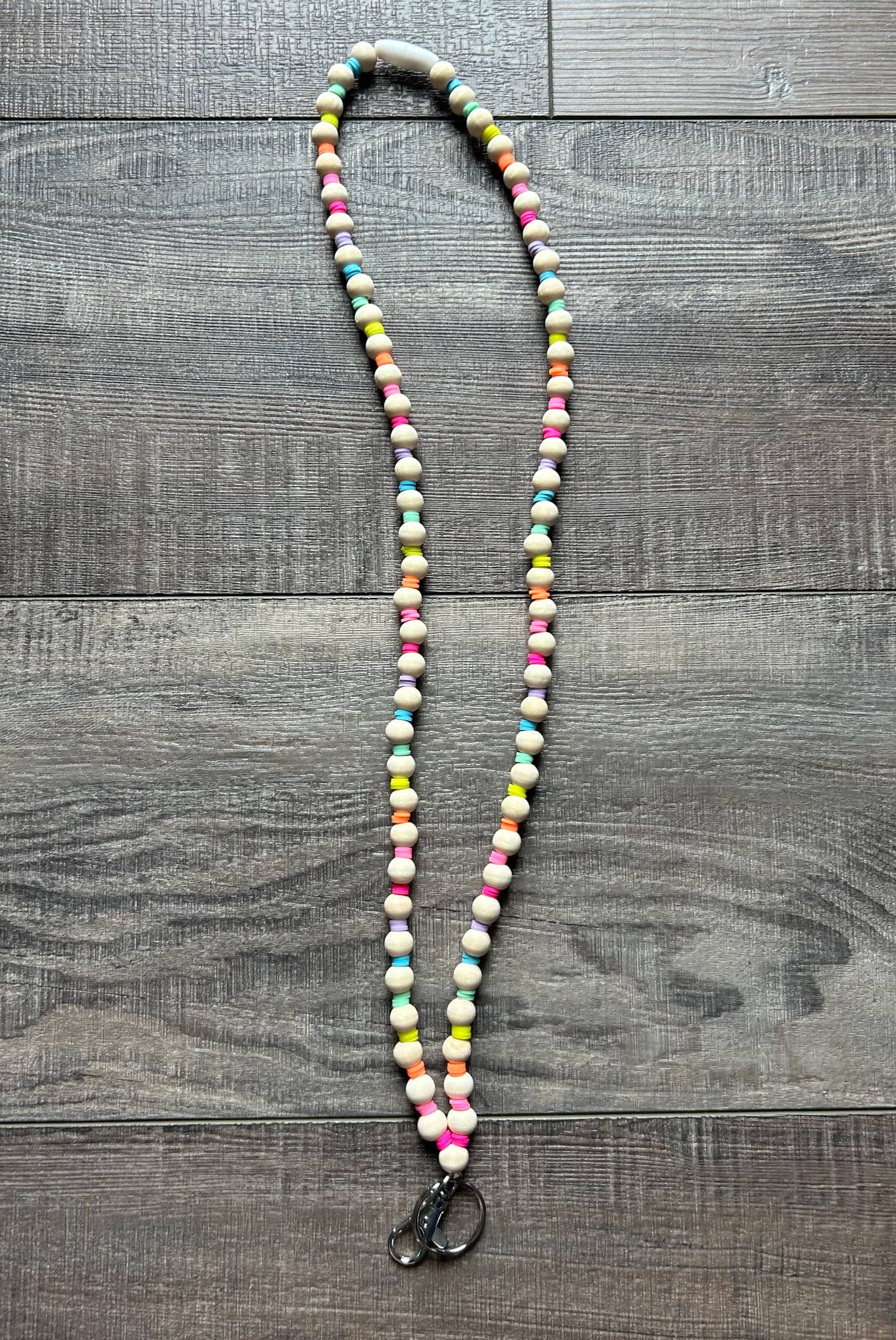 JILLIAN INK LLC - Vente Lanière – femme - Lanière Arc-en-ciel Néon avec Fermoir Détachable3