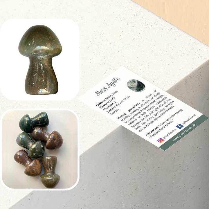 VIE - Wholesale Spiritual Stone/Crystal - Crystal Mushroom, 3.5cm11