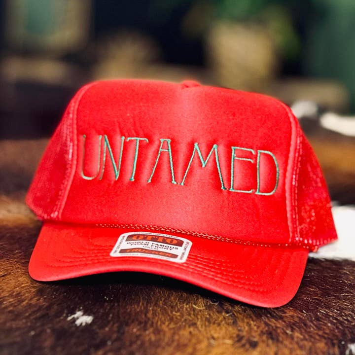 Untamed Foam Trucker Hat – Embroidered for wholesale by Dirt Road Design