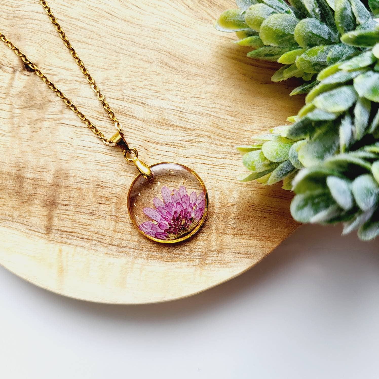 Rhodonco - Wholesale Pendant/Charm Necklace - November birth flower necklace - Chrysanthemum9