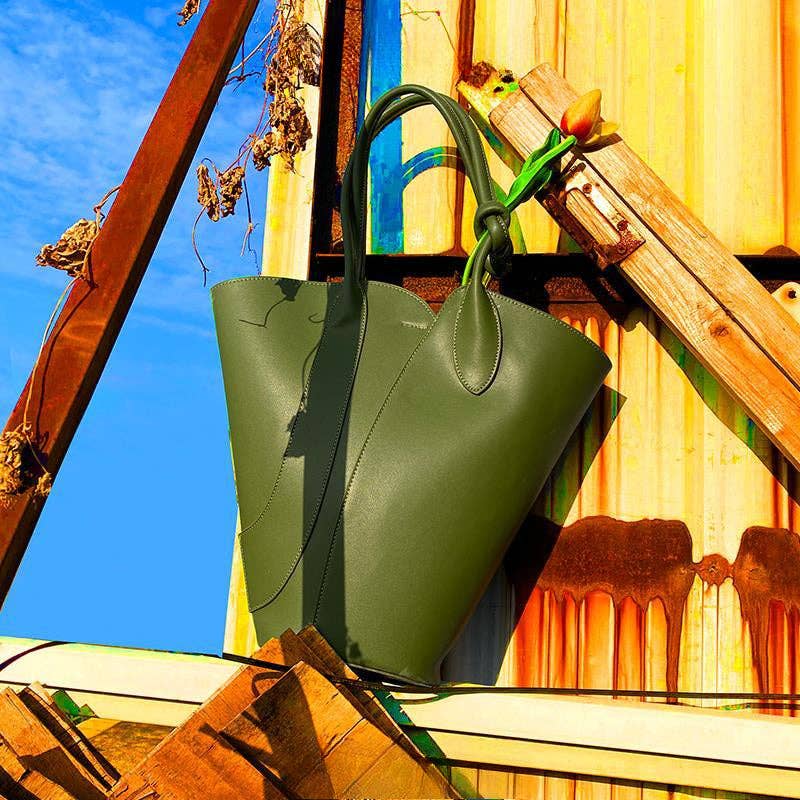 VividLux – wholesale Axelremsväska – Dam – Ny minimalistisk konstnärlig hinkväska0