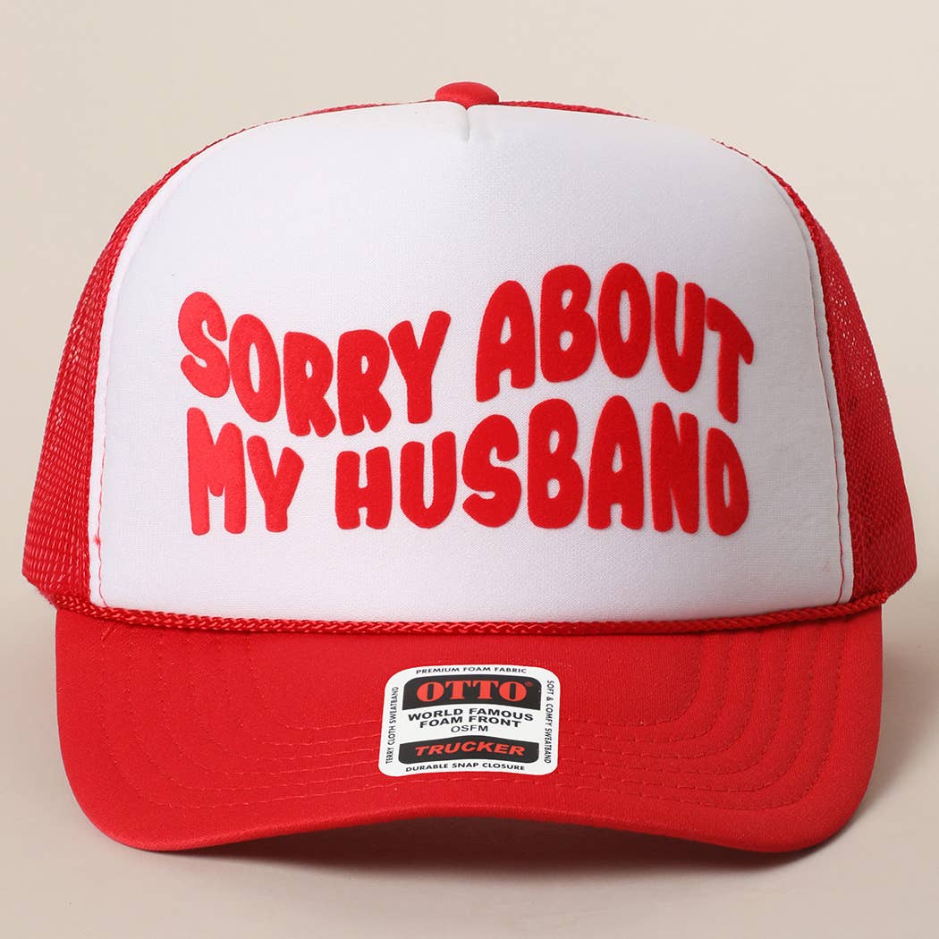 Fashion City – wholesale Truckerkeps – Unisex – Förlåt för min fru&man meshkeps49