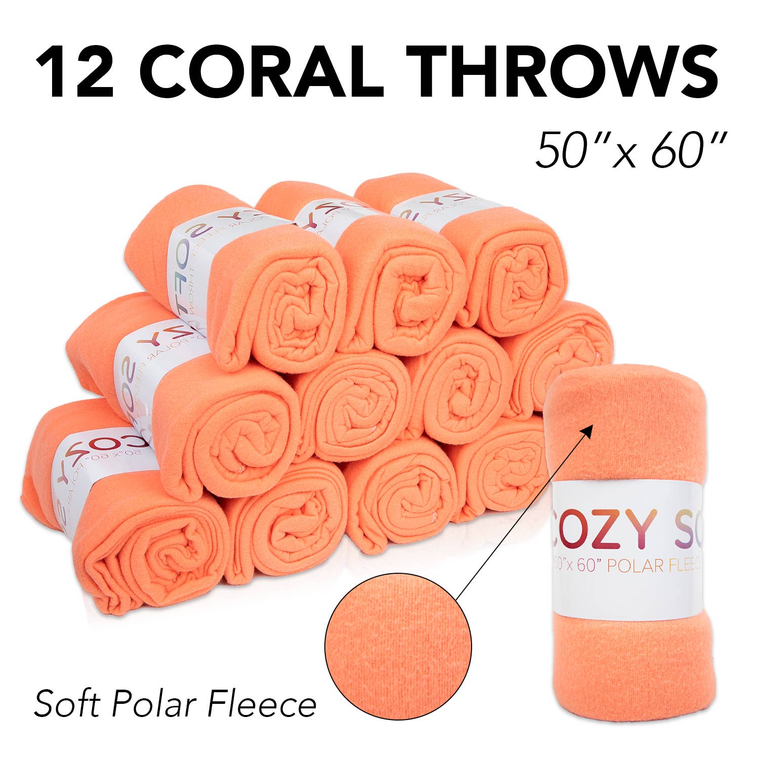 Arkwright Home - Wholesale Throw Blanket - Soft Fleece Throw Blankets, Color Options22