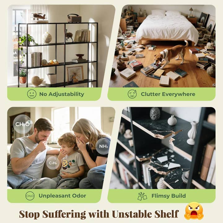 Rustic Brown 5 Tier Bookcase for wholesale on Faire6