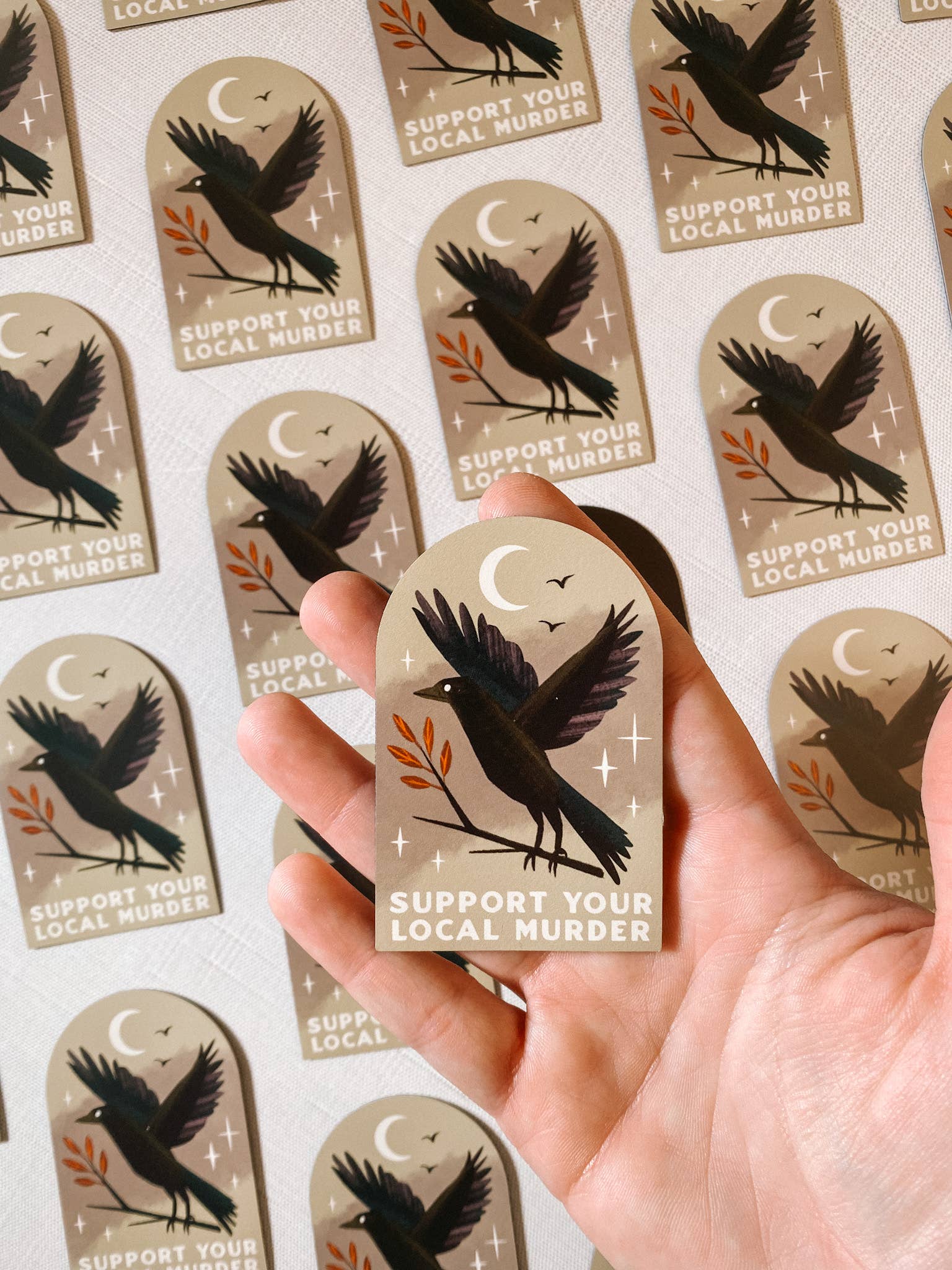 Lantern Print Co. - Wholesale Magnet - MAGNET: Support Local Murders - 3"2