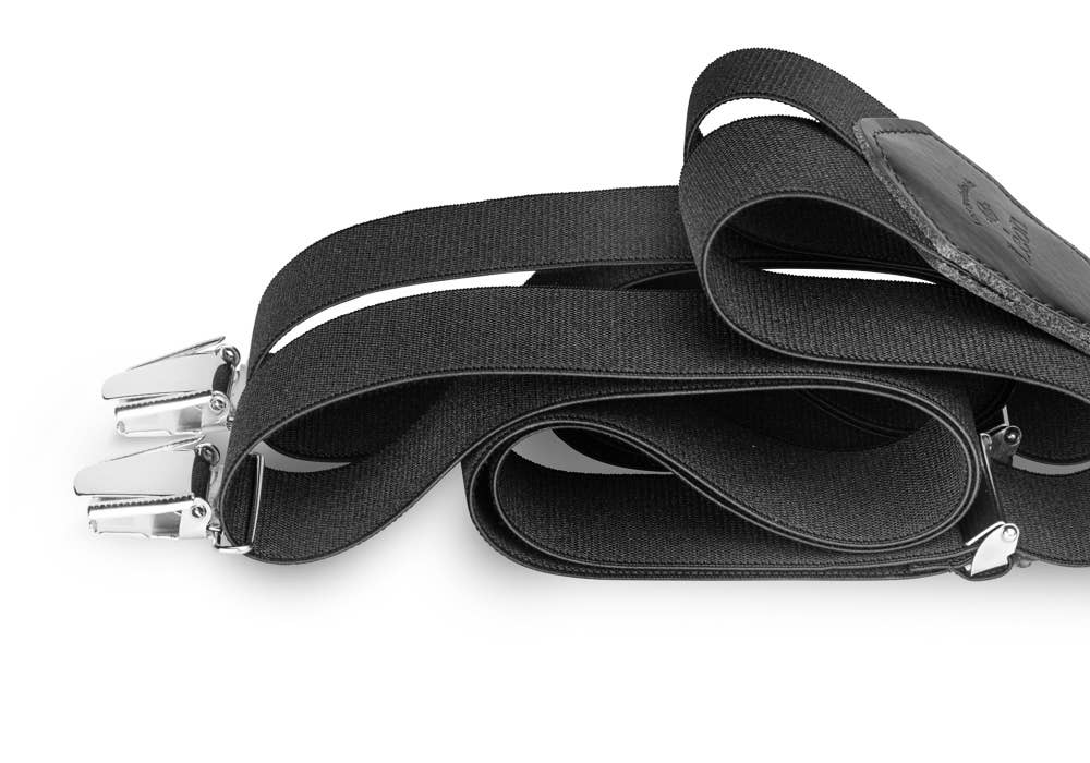 Les Bretelles De Léon - Wholesale Belt - Men's - Black is Black Wide Straps2