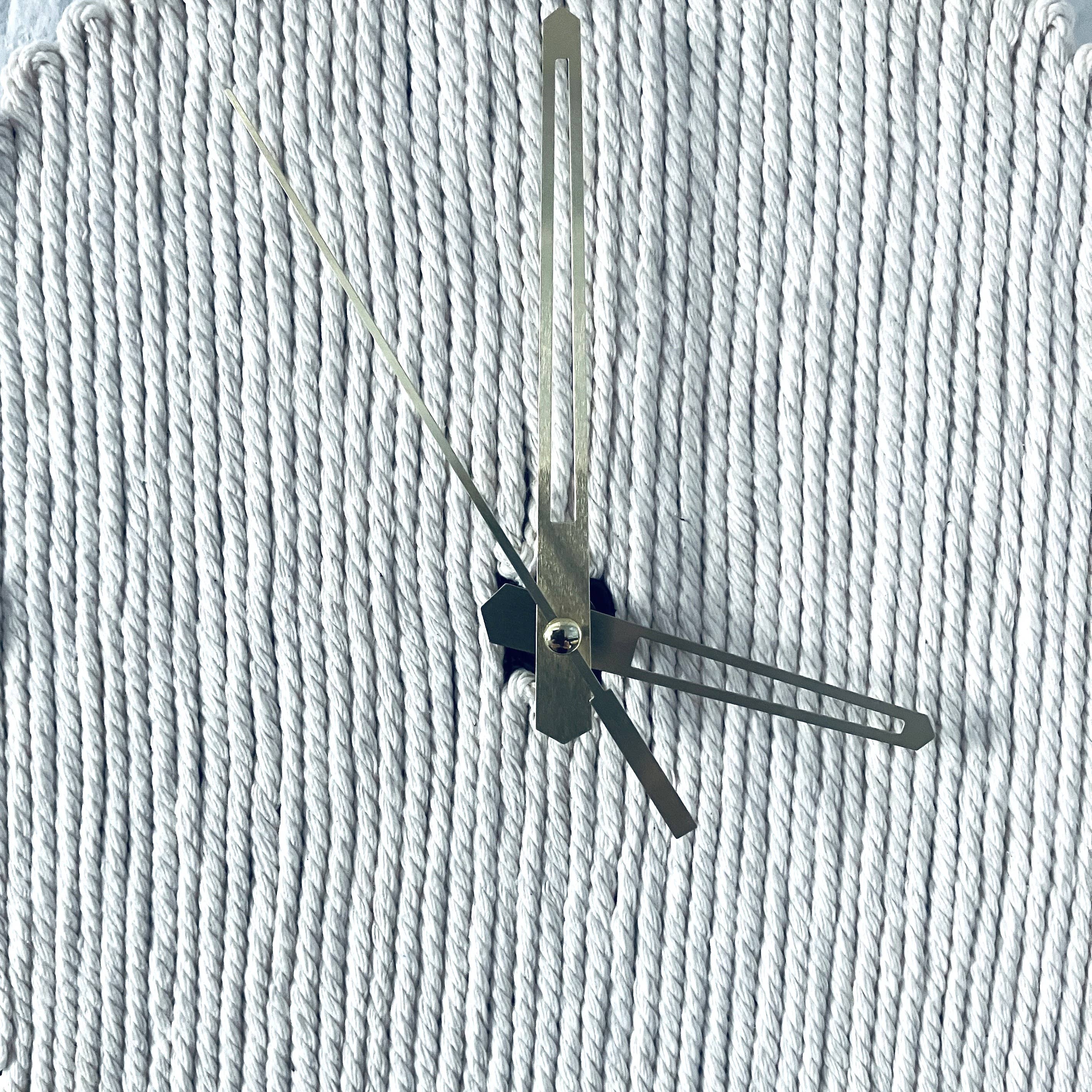 Face It Home Decor - Wholesale Wall Clock - Up-Cycled Macrame Round Silent Wall Clock Handmade Decor4