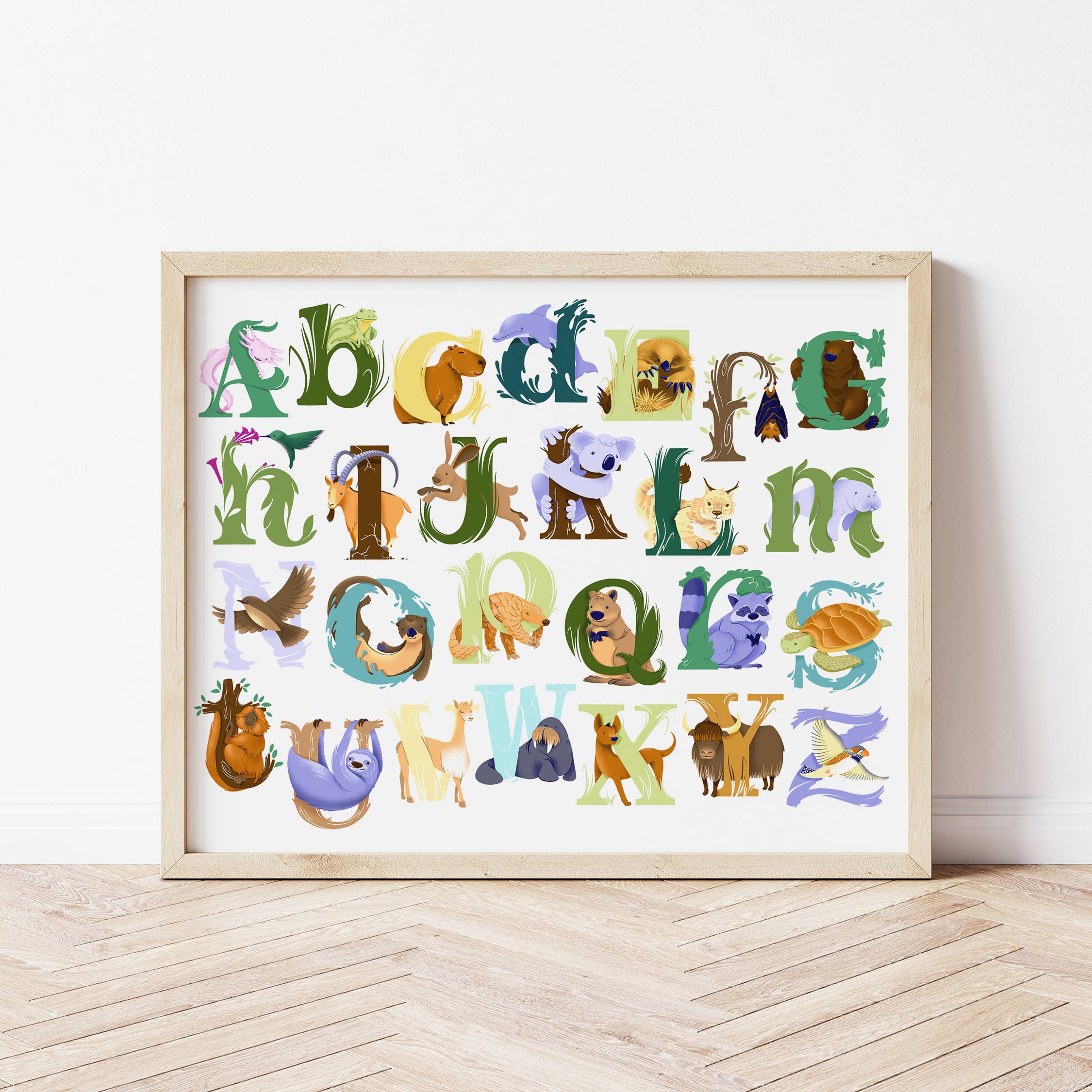 hey, alissandra - Wholesale Art Print - Kids & Baby - Uncommon Alphabet-imals Art Print
