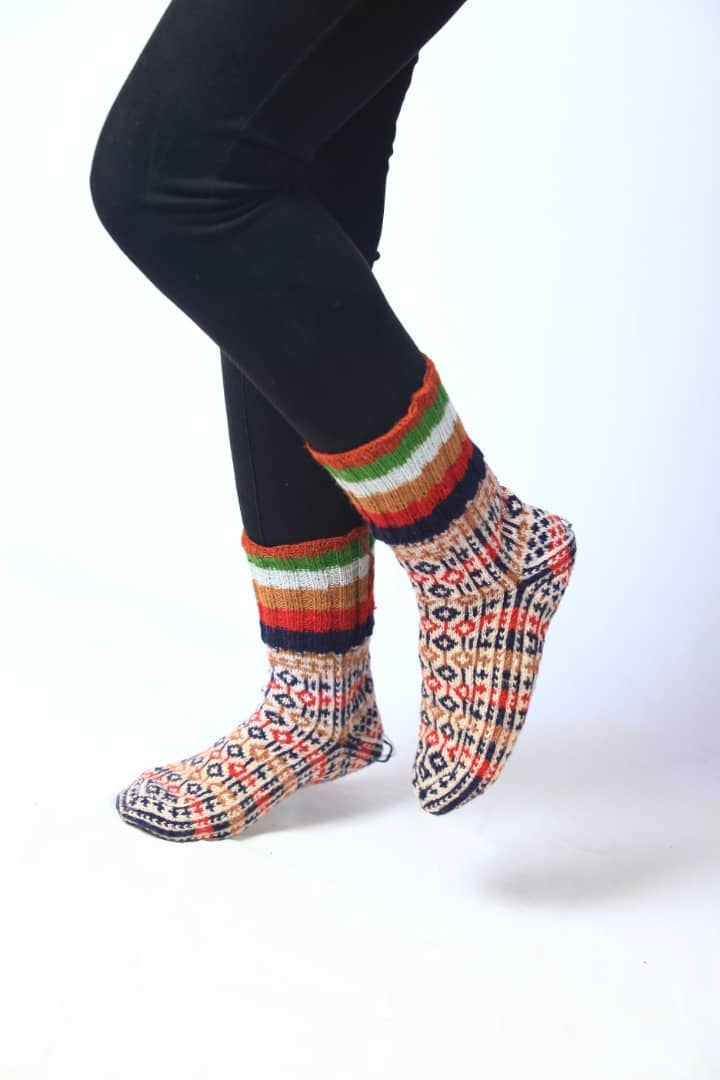 SONNATI - Wholesale Sock Slippers - Unisex - Unisex Wool House Sock Slipper - Brand Name: Zoe (SK 84)6