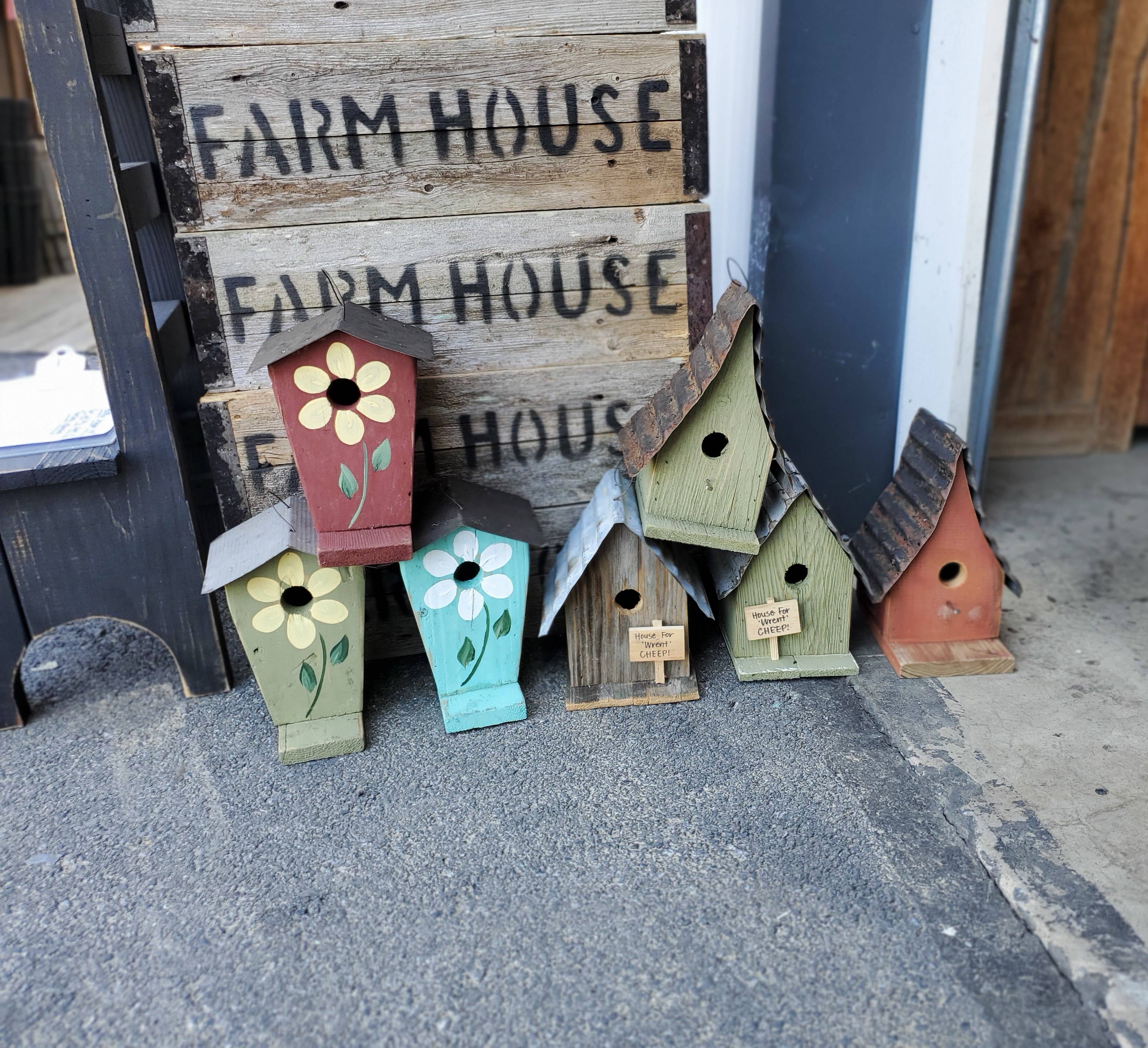 Flying Heart Threads - Wholesale Bird House - Cottage Rustic Birdhouse (SM42)8