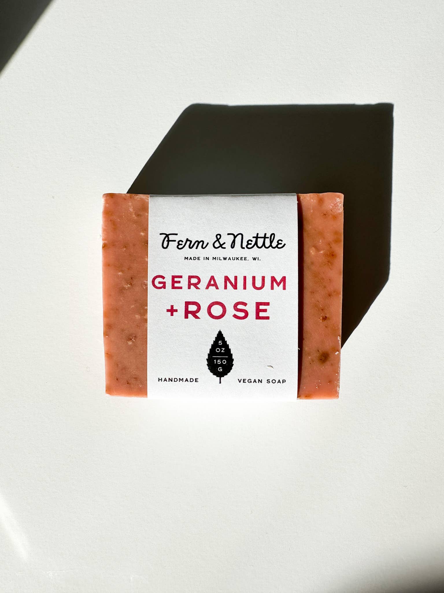 Fern and Nettle - Wholesale Bar Soap - Geranium+Rose Vegan Cold-Process Soap1