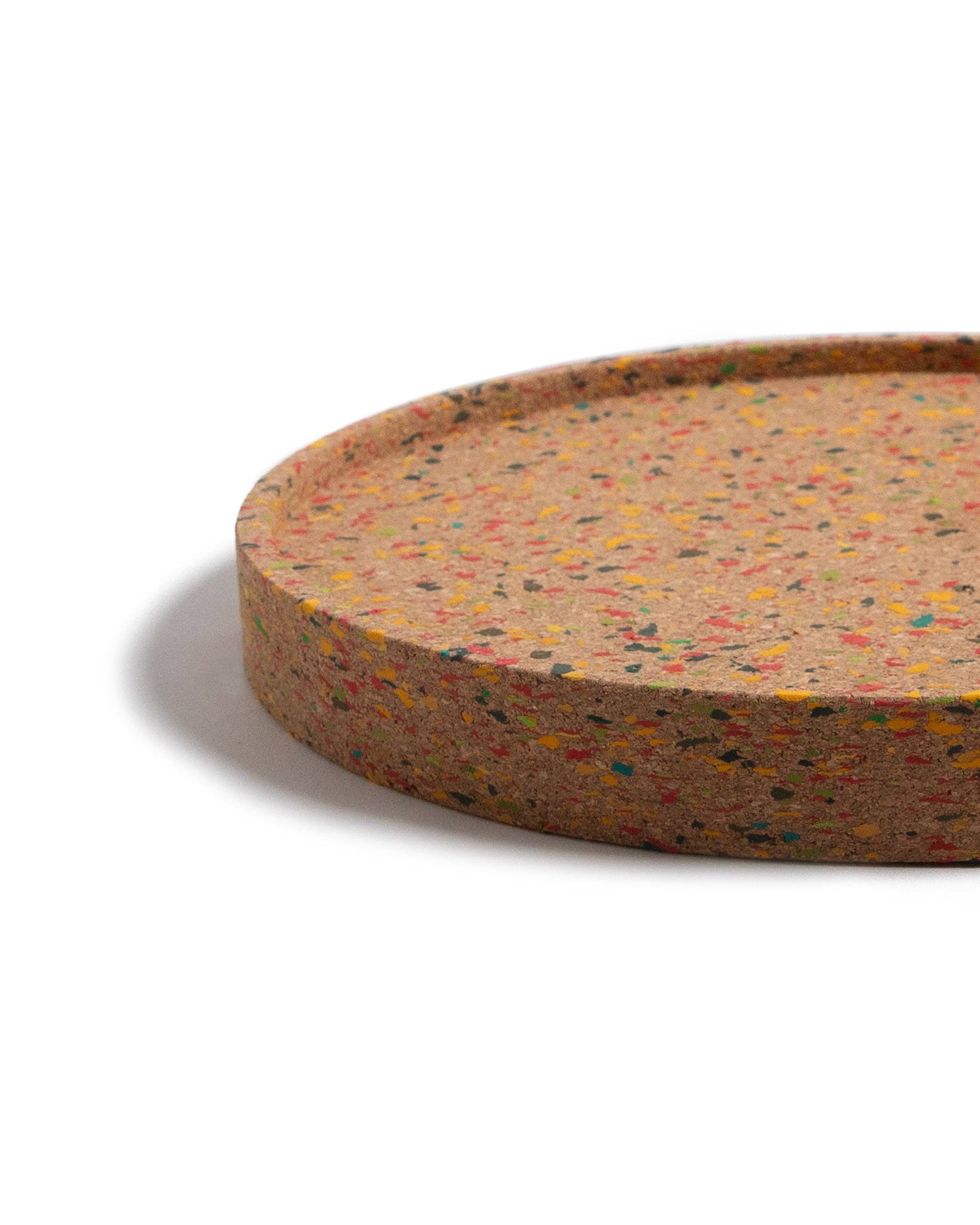 TRASHY GOODS - Wholesale Serving Tray - 12" Tray Chic | Cork Terrazzo3