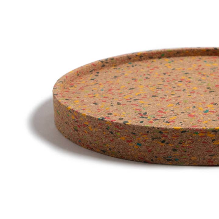 TRASHY GOODS - Wholesale Serving Tray - 12" Tray Chic | Cork Terrazzo3
