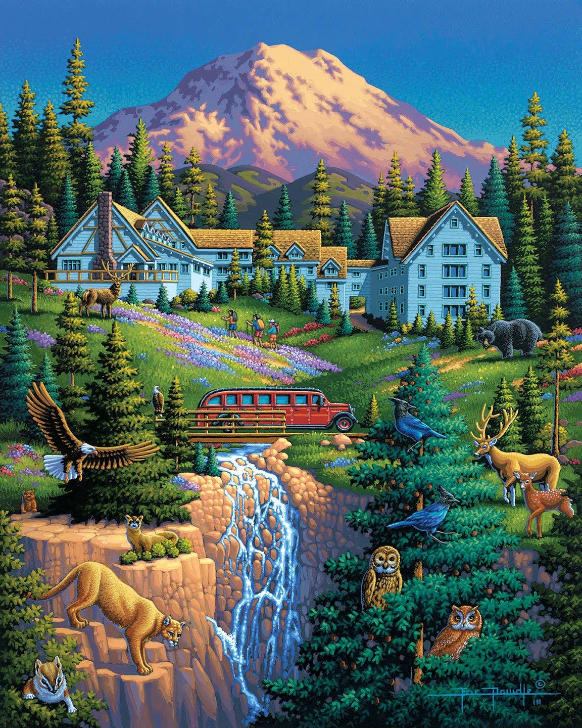 Boardwalk Puzzle Company - Wholesale Puzzle - Adult - Mount Rainier National Park - 500 Piece1