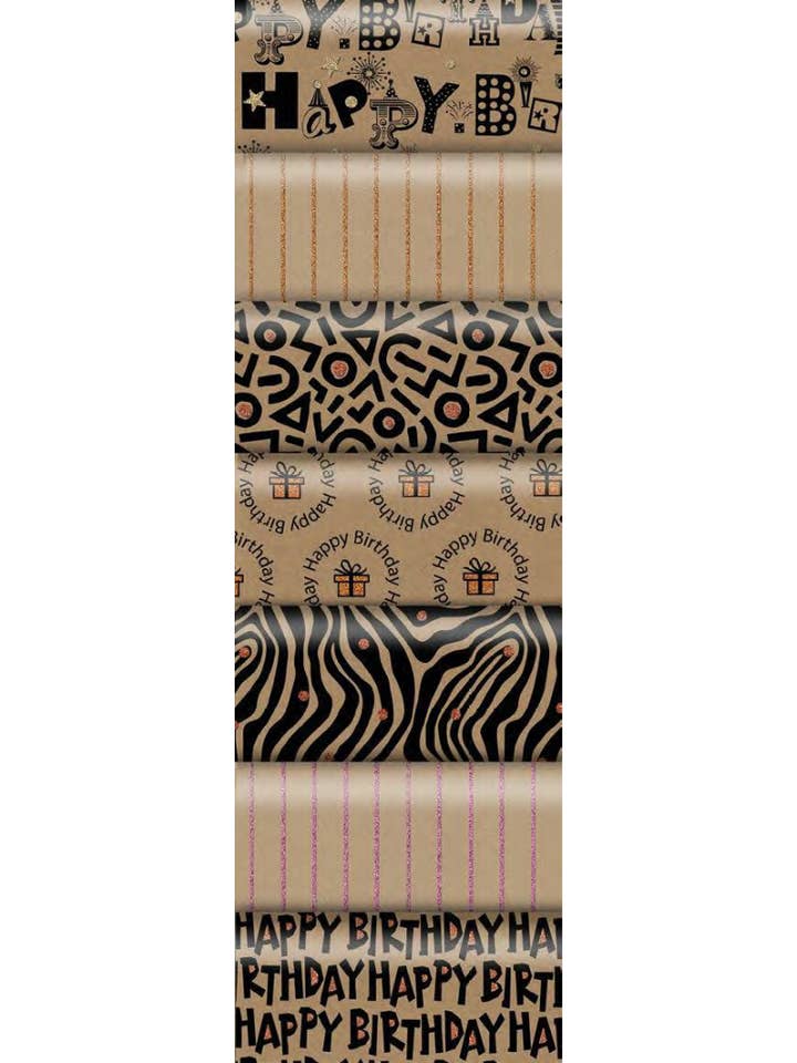 Eco-friendly FSC™ Recycled Kraft Zanzibar Wrapping Paper for wholesale by The Unique Paper Company