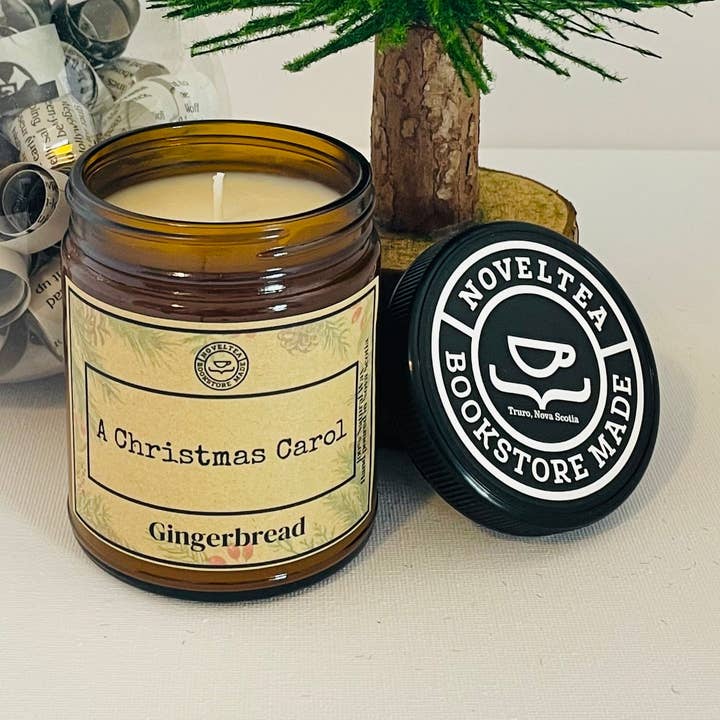 Vela A Christmas Carol, con aroma a pan de jengibre para venta al por mayor de NovelTea Bookstore & Gifts