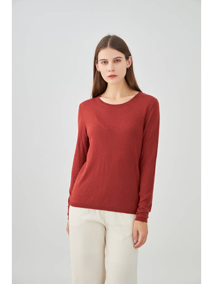 jw.atelier - Wholesale Pullover-trui - Dames - Ronde hals trui van zijde en kasjmier23