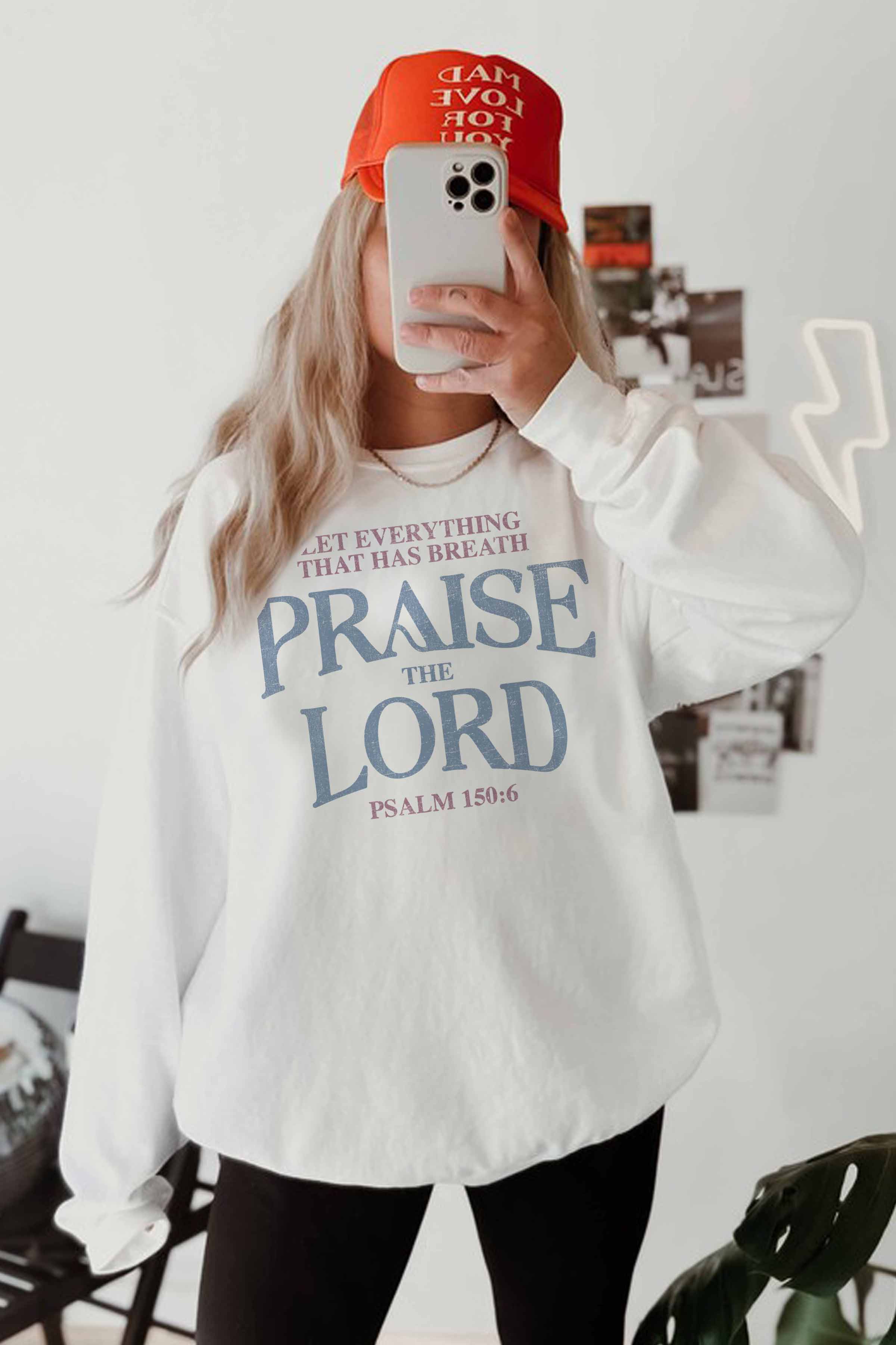 GOOD DAY STREET - Vendita all'ingrosso Felpa stampata - Donna - [G1745X-OSS] -PRAISE LORD FELPE OVERSIZE3