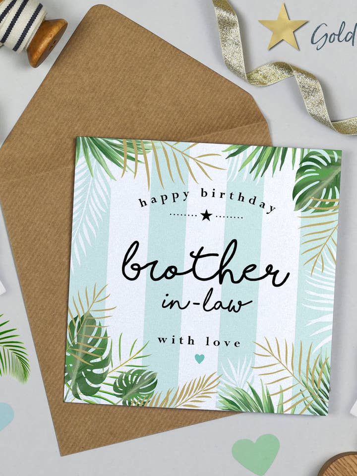 Palm Leaf Brother In Law for wholesale by Michelle Fiedler Design